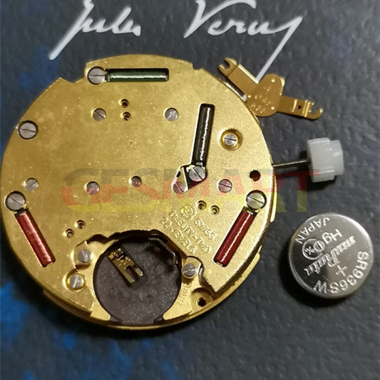 ETA 251.372 Swiss Made golden quartz watch movement for precise timekeeping in luxury watches