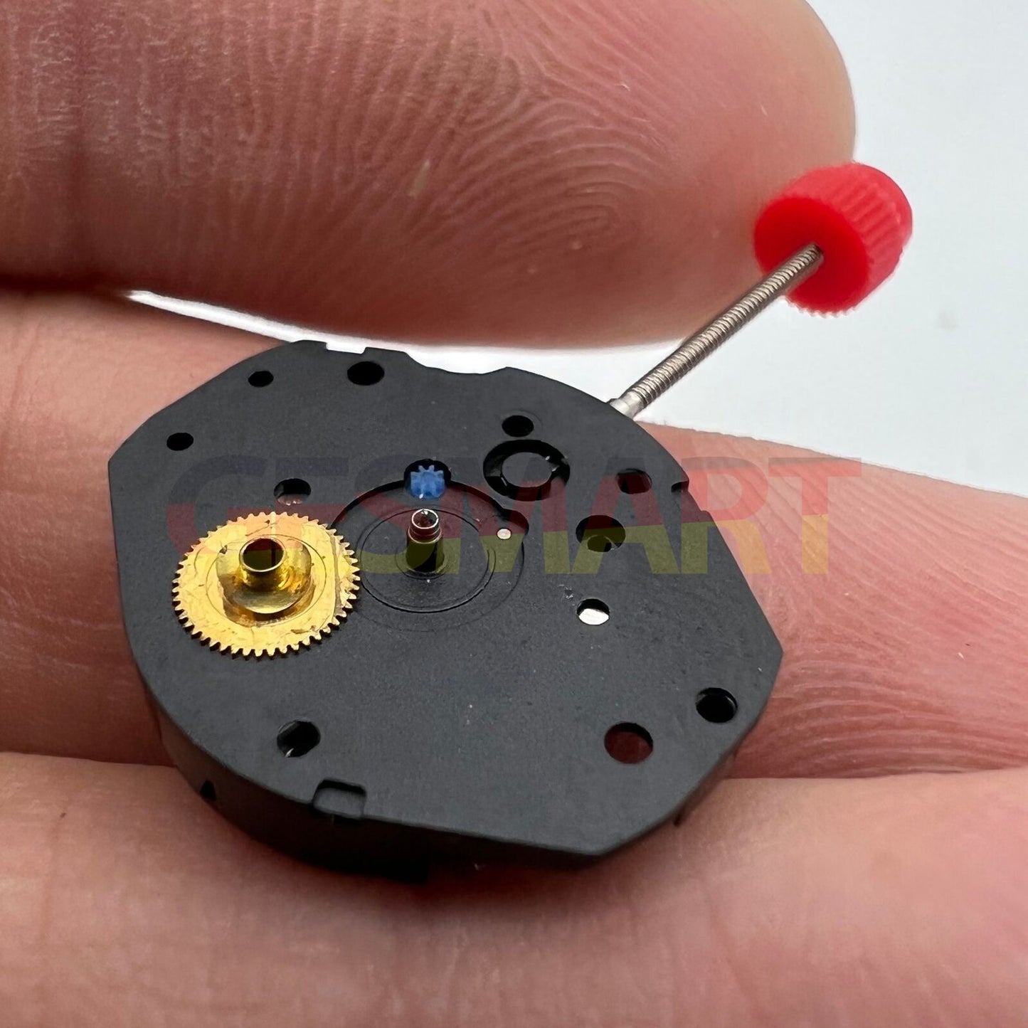 Mouvement à quartz <tc>ETA</tc> 802.101, fabrication suisse, 3 aiguilles, pièce de montre