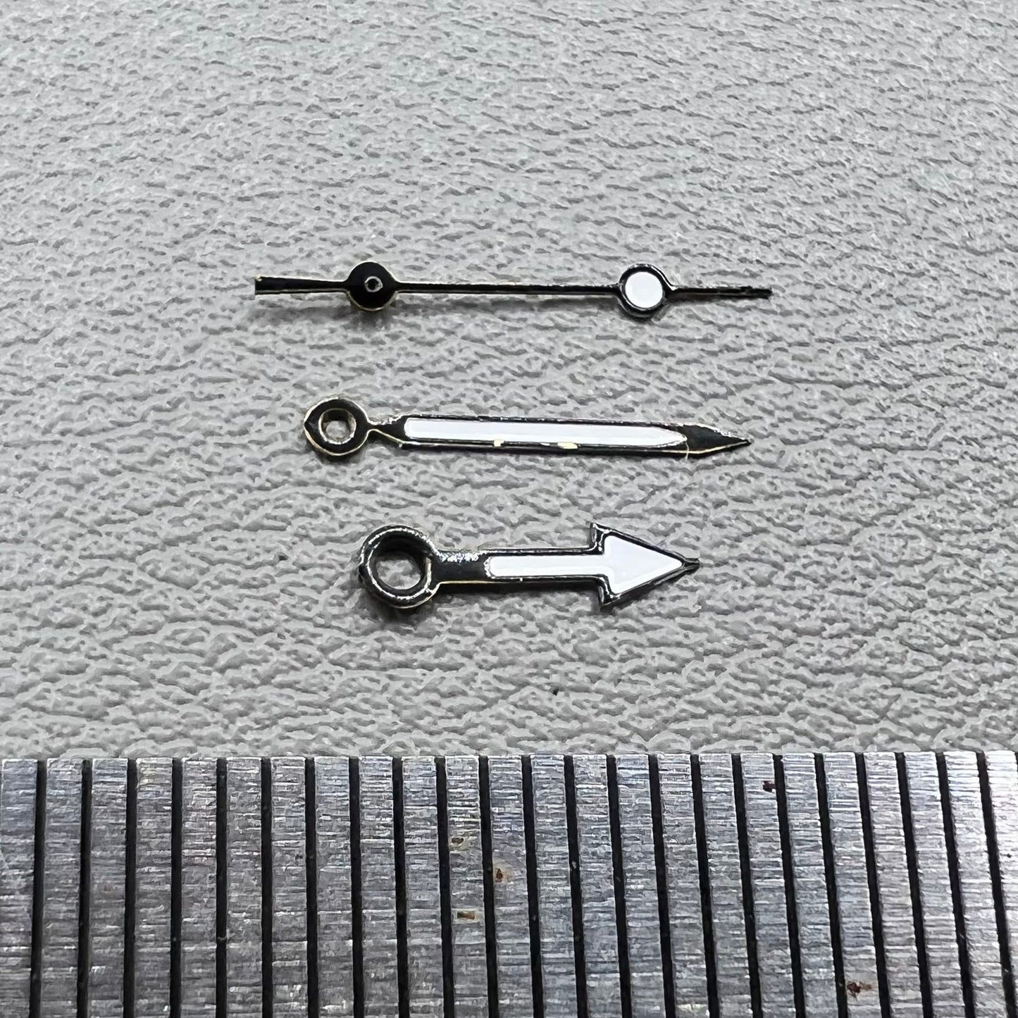 Set of black watch hands for Miyota 2035 movement, 2 sets per pack, precise fit by NO.1244 brand.