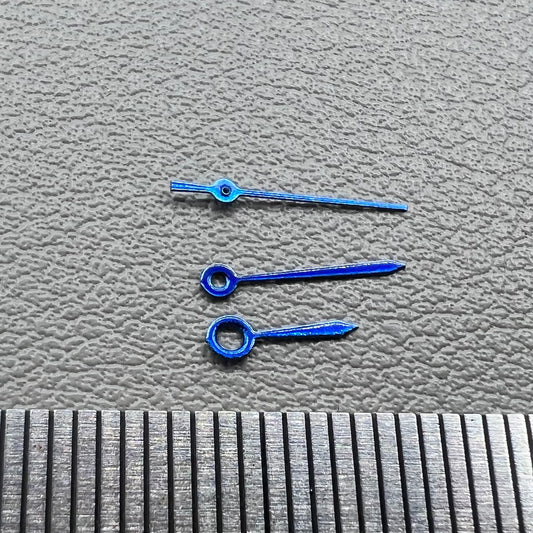 2 Sets/Pack 8mm Long Blue No Lume Watch Hands for Miyota 2035 Movement