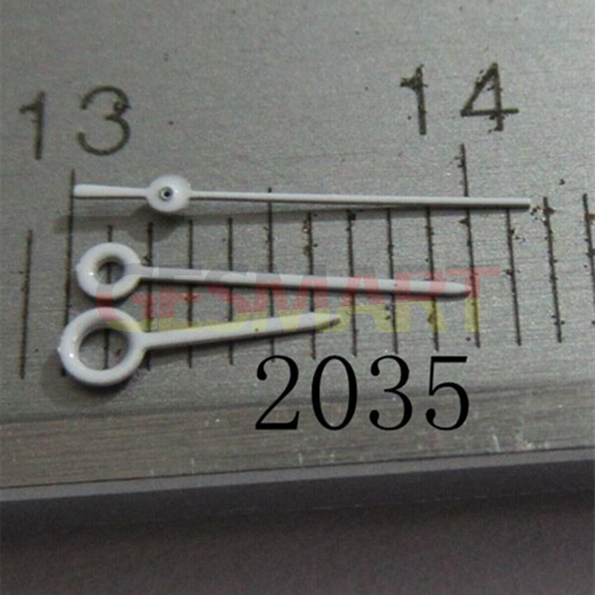 9mm white watch hands set for Miyota 2035 2115 2105 2305 2315 movements, precise fit