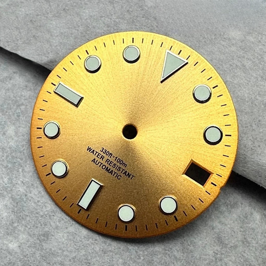 28.5mm Multicolor Watch Dial with Date Window Luminous Dial Fit NH35 /NH36/4R/7S