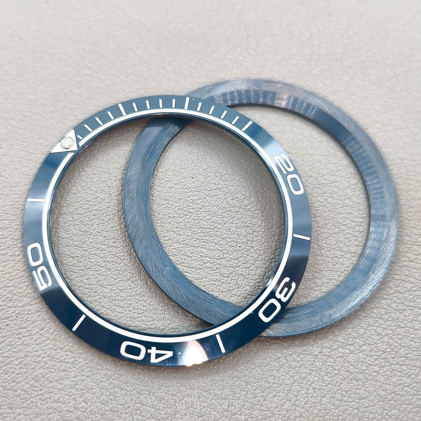 38mm/30.5mm Matte Dark Blue Aluminium Watch Bezel Insert