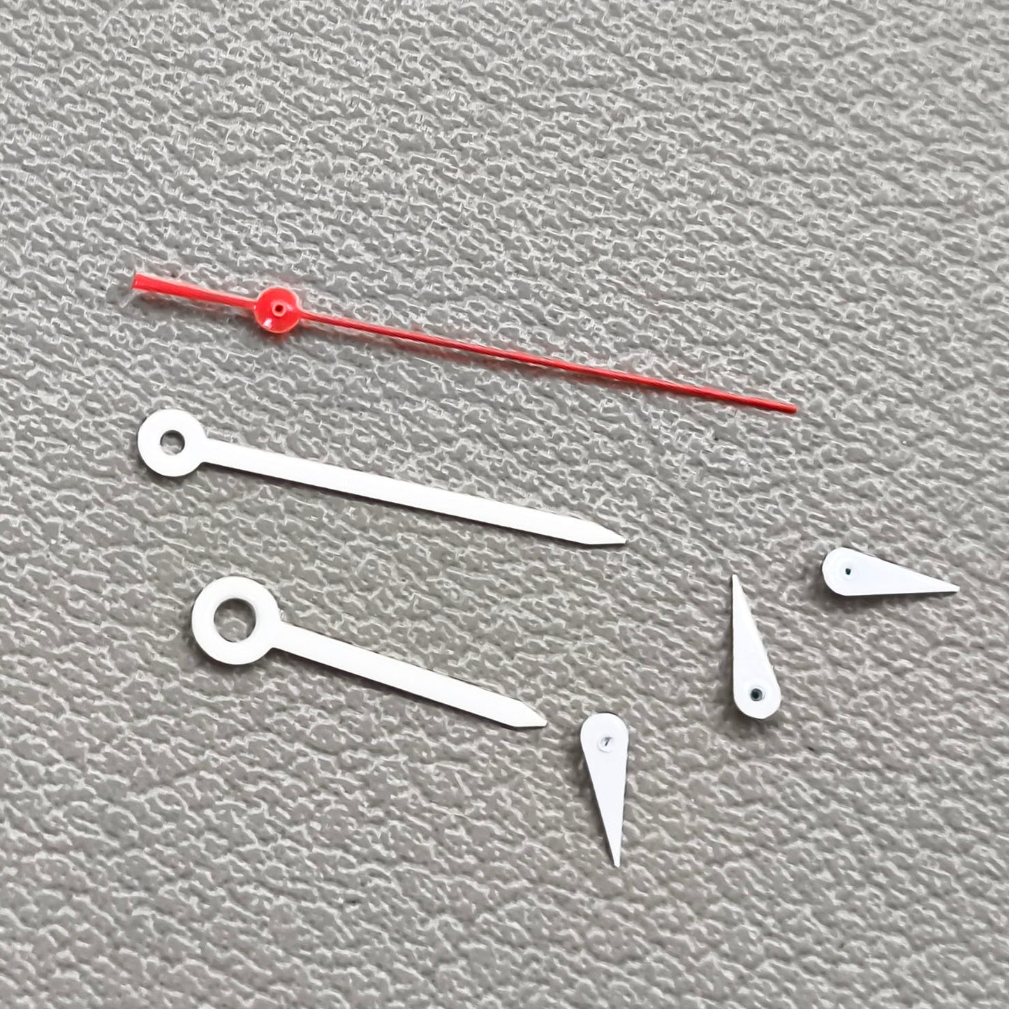 2 Sets White Pointed Red Second Hand Watch Hands for Miyota OS10 OS20 OS60 OS80