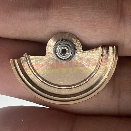 Rose gold Sea Wave carved rotor oscillating weight for Miyota NH35 NH36 watch movements.