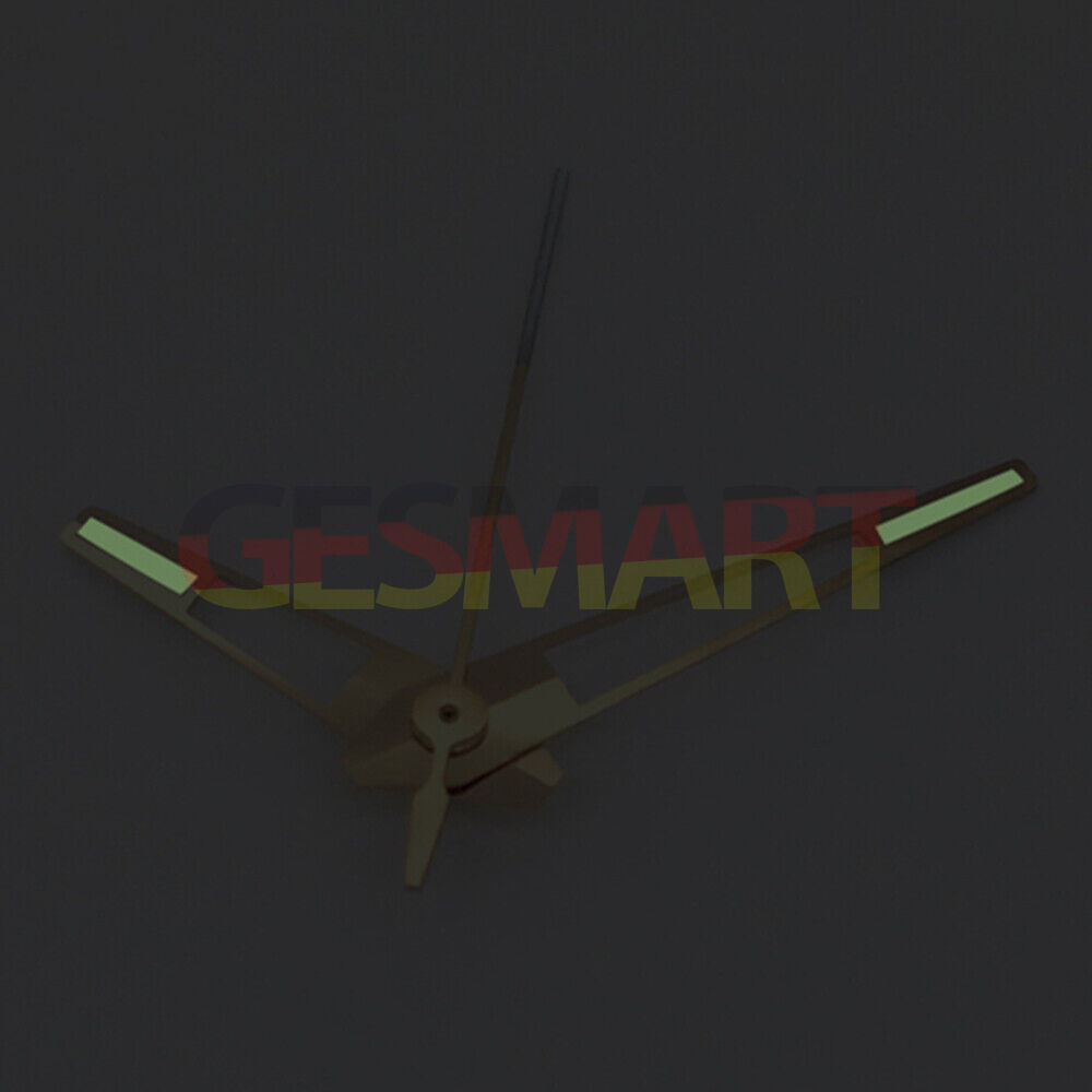 Green luminous rose gold watch hands designed for Asian 8215/2813 and Miyota 8N24 movements,.