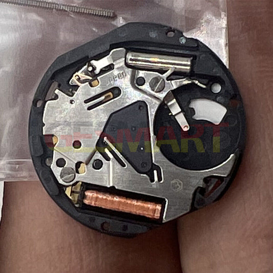 Hattori Epson TMI VX19 Quartz watch movement with date at 6, Japan made for precise timekeeping