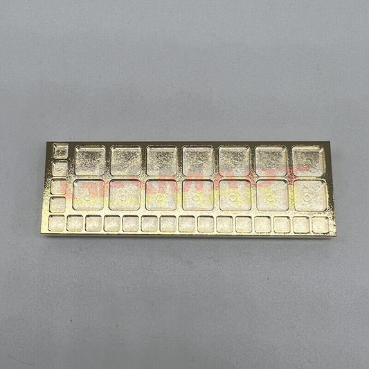 Copper golden 75mm tray with 33 square compartments, perfect for organizing screws in watch repair kits.