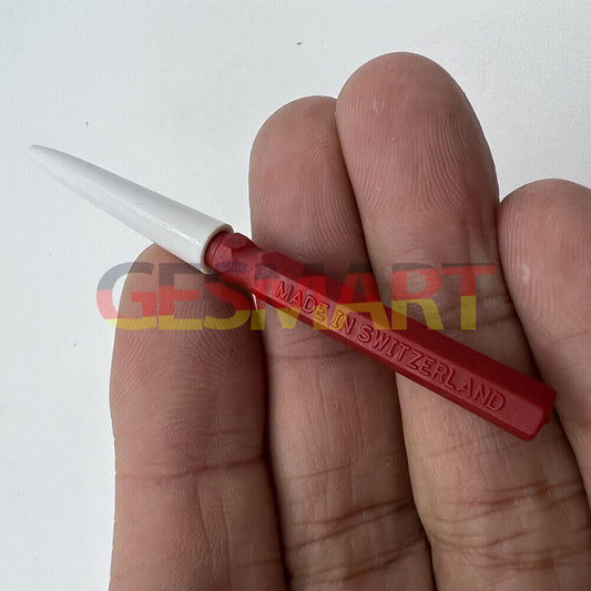 Bergeon 30102-A Fine red watch dip oiler for precise oil application in watch repairs.