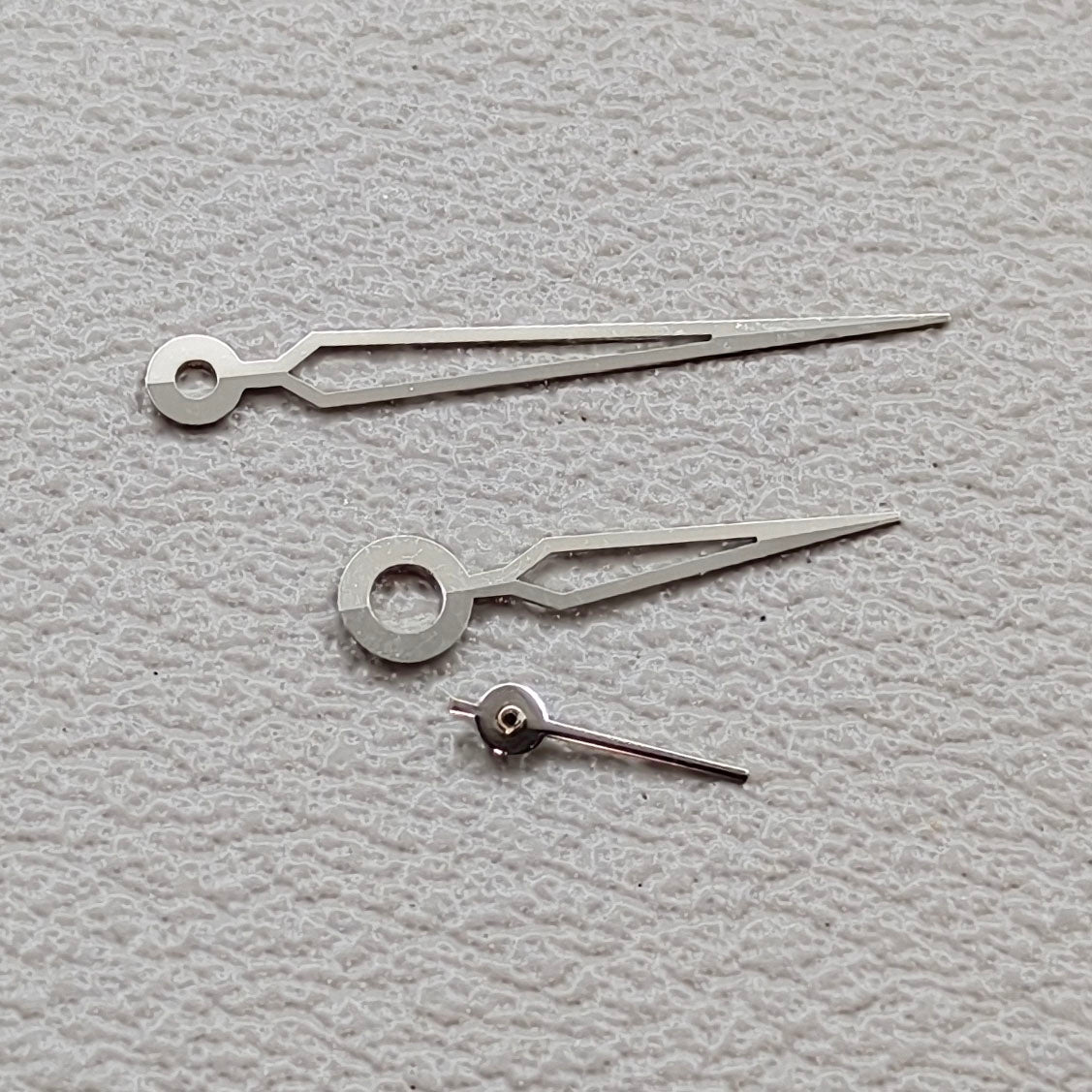 2 Sets Silver Trim Hollow Arrow Shape Watch Hands for Miyota 1L45 Quartz Movement