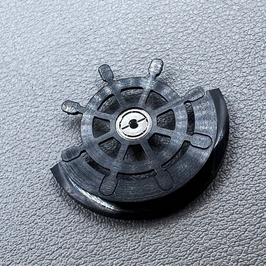 Modified Rudder Rotor Dark Black Oscillating Weight for NH35 NH36 Movement