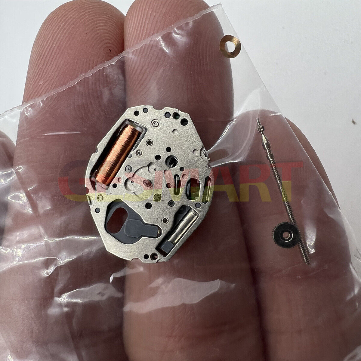 Miyota 3D44 quartz watch movement by Japan Made, 2-hand repair part for accurate timekeeping.