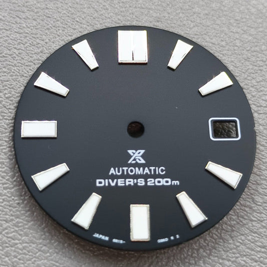 28.5mm Green Luminous Black Modified Watch Dial for NH35 NH36 Movement