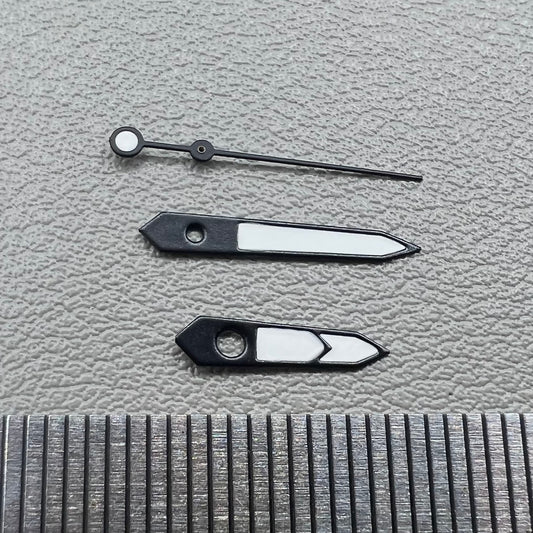 Green Lume White+Black Trim Watch Hands Set for NH35 NH36 7S26 NH70 NH72