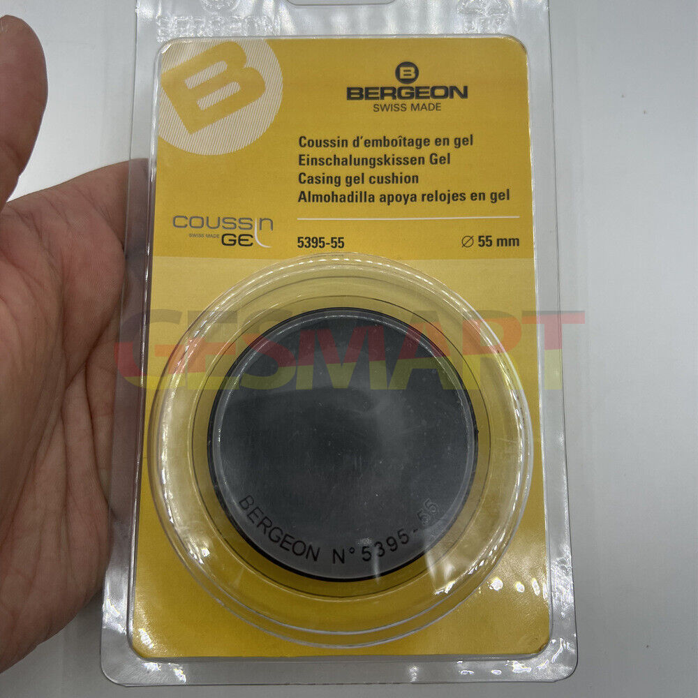 Bergeon 5395-55 55mm casing cushion for watchmakers, Swiss-made precision tool for watch repairs.