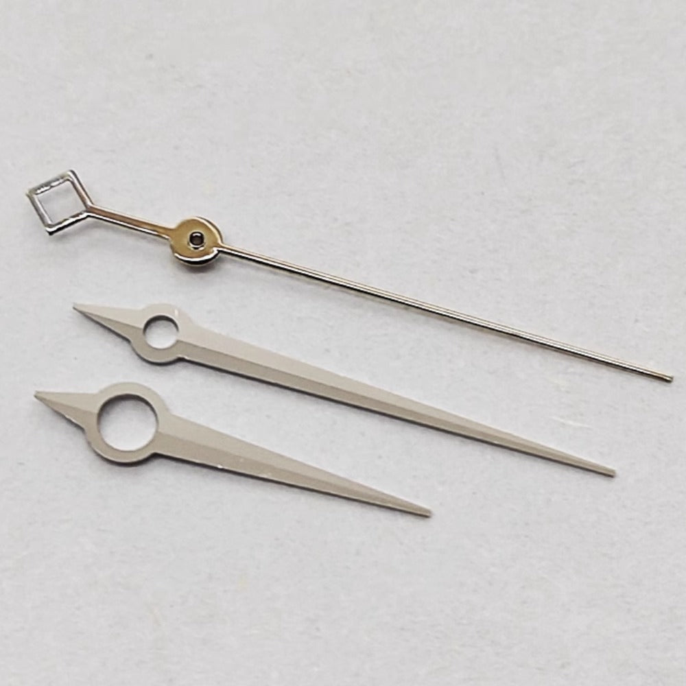 Silver trim watch hands set 8x12x12.5mm for ETA2824 2836 PT5000 movements, precision fit Accessories