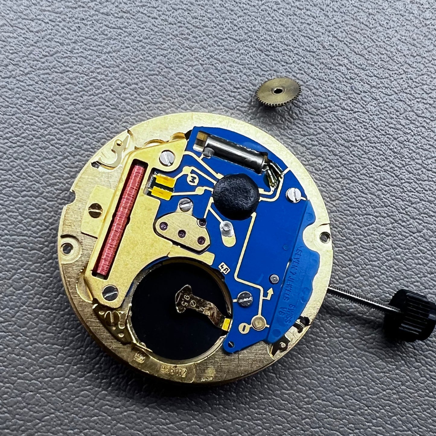 Swiss ETA 955.102 quartz watch movement by ETA, precise timekeeping without calendar function.