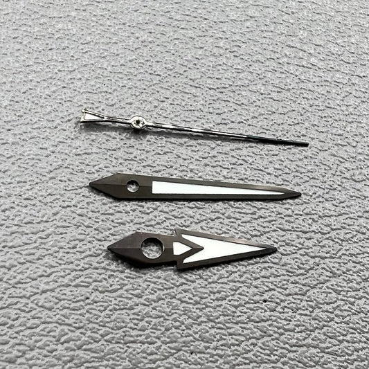 1. Two sets of green luminous watch hands for NH36 NH35 movement by C3.