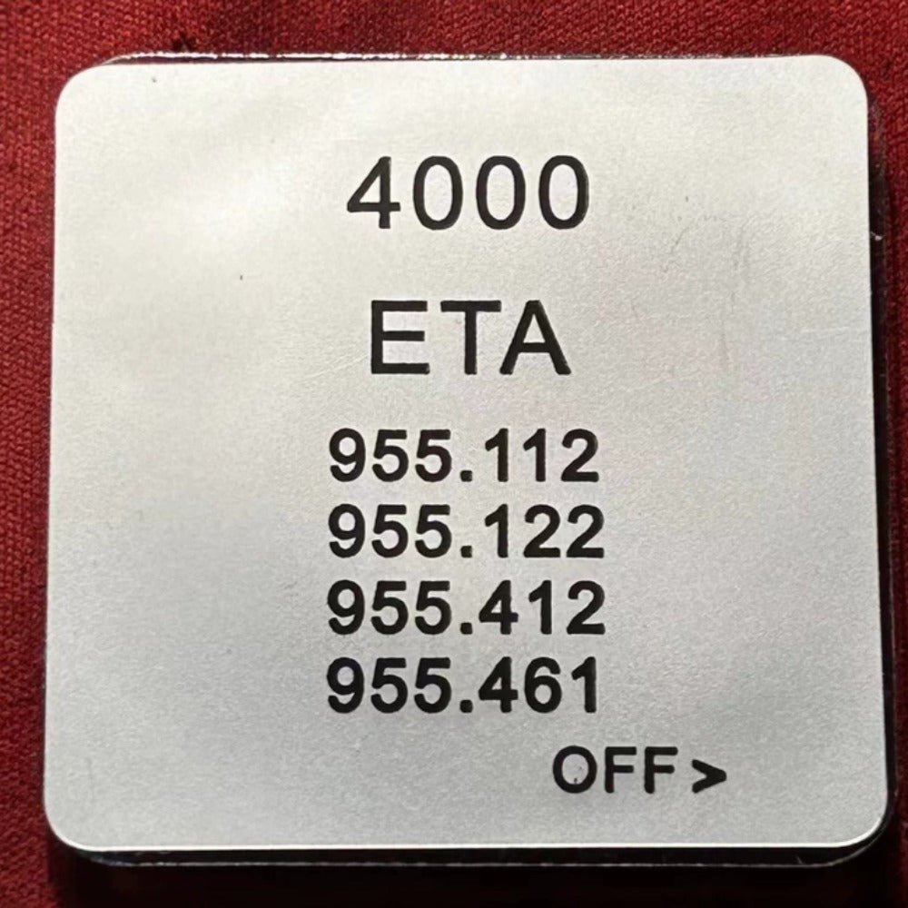 Miyota OS1A quartz movement with 3 hands and single calendar at 3 o'clock, Japan made watch part.