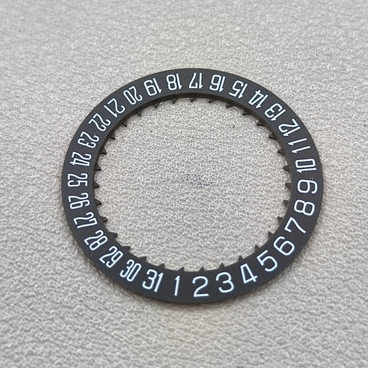 2 PIECES Black Special Font Date@6 Date Disk Wheel Date Wheel for Miyota 8215
