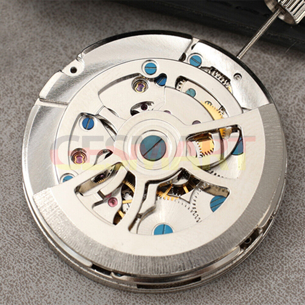 Asiatisches Doppel-Unruh-Rad, großes Datum, 12, automatisches mechanisches Uhrwerk TL3303