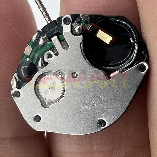 Miyota 6T28 quartz watch movement with two hands and small seconds at 6 o?clock, precise timekeeping.