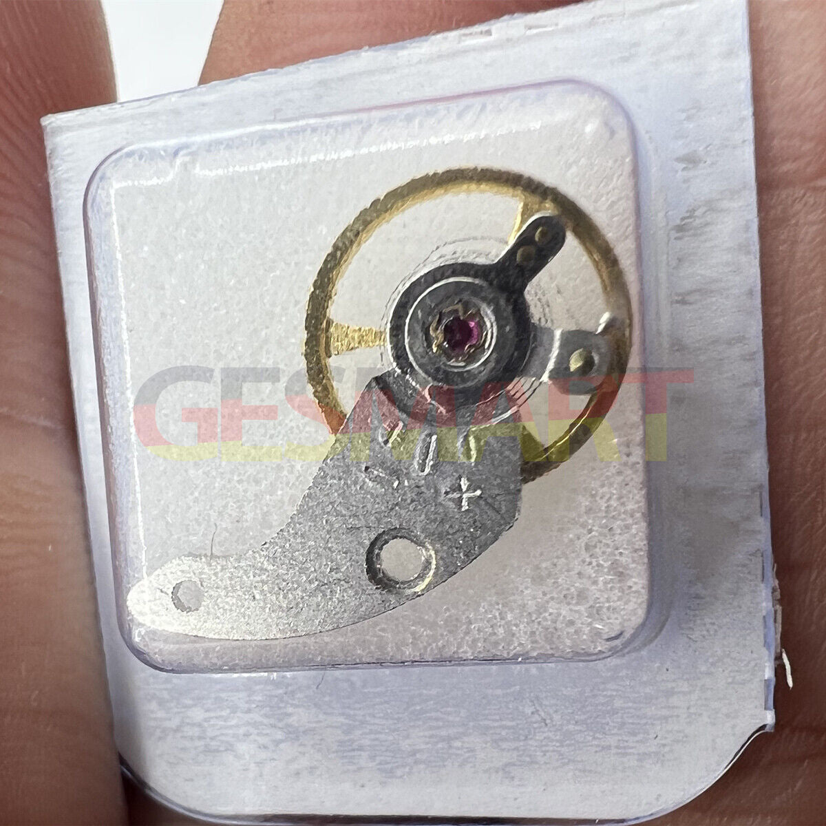 Japan Made Complete Balance Wheel with Splint for 7009A 46943 movement, precision part for accurate watch repair.