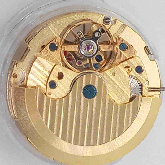 Shanghai Golden Tourbillon watch showcasing mechanical movement with small seconds at 3, 6, 9, and 12 o'clock positions.