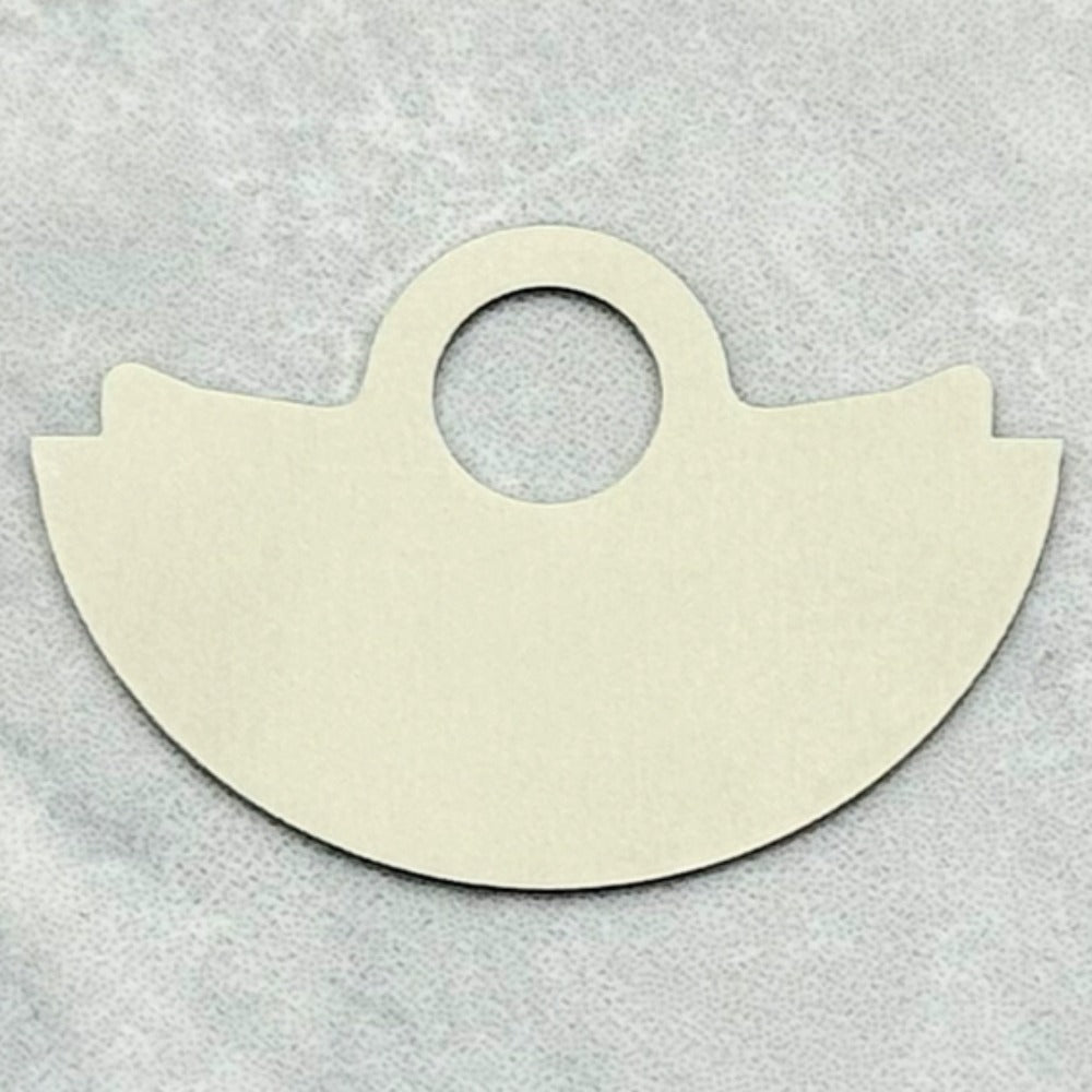 Solid grey metal rotor overlay for NH35 NH36 watch movement, enhancing watch performance and durability