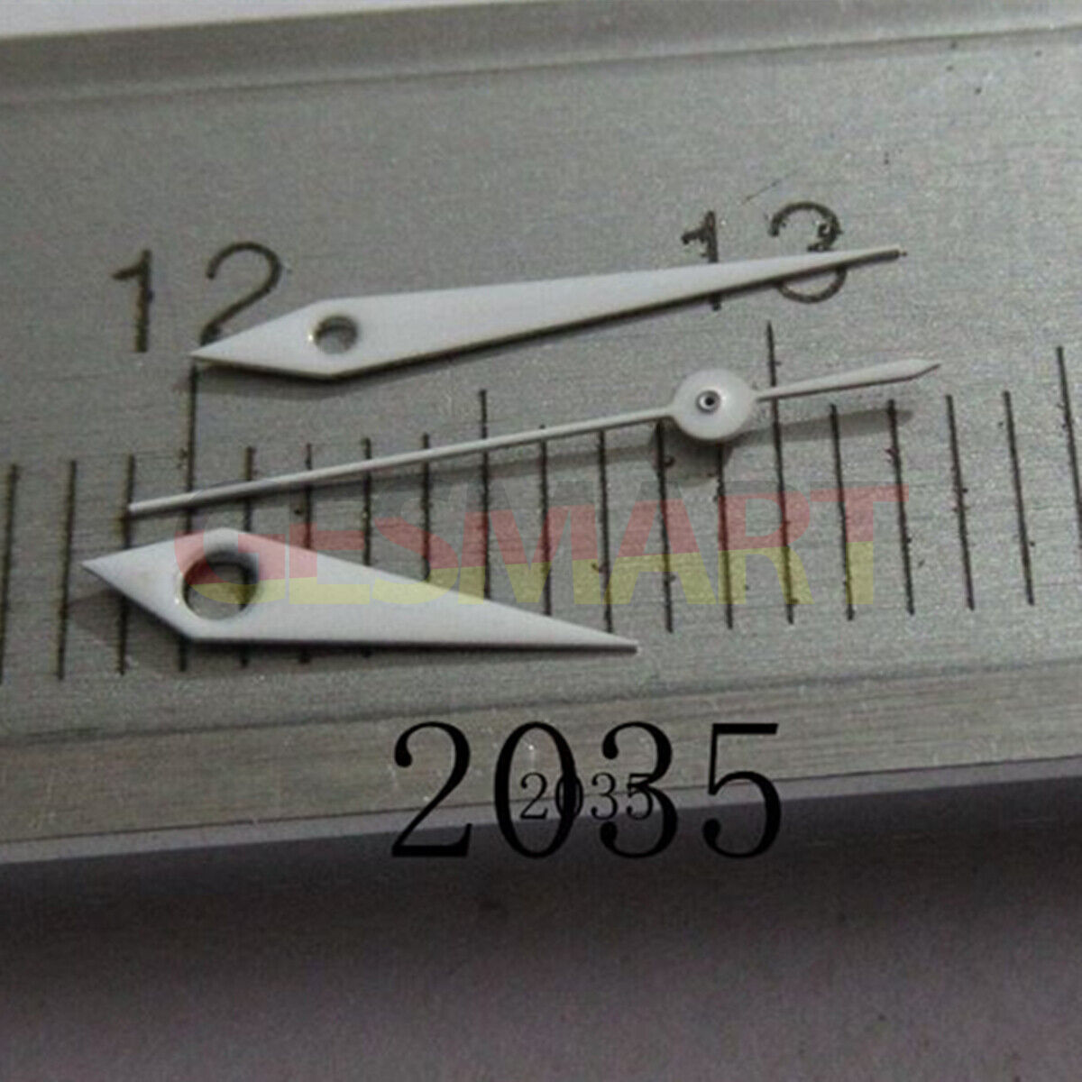 Aiguille de montre en forme de flèche peinte en blanc de 10 mm pour Miyota 2035 2115 2105 2305 2315