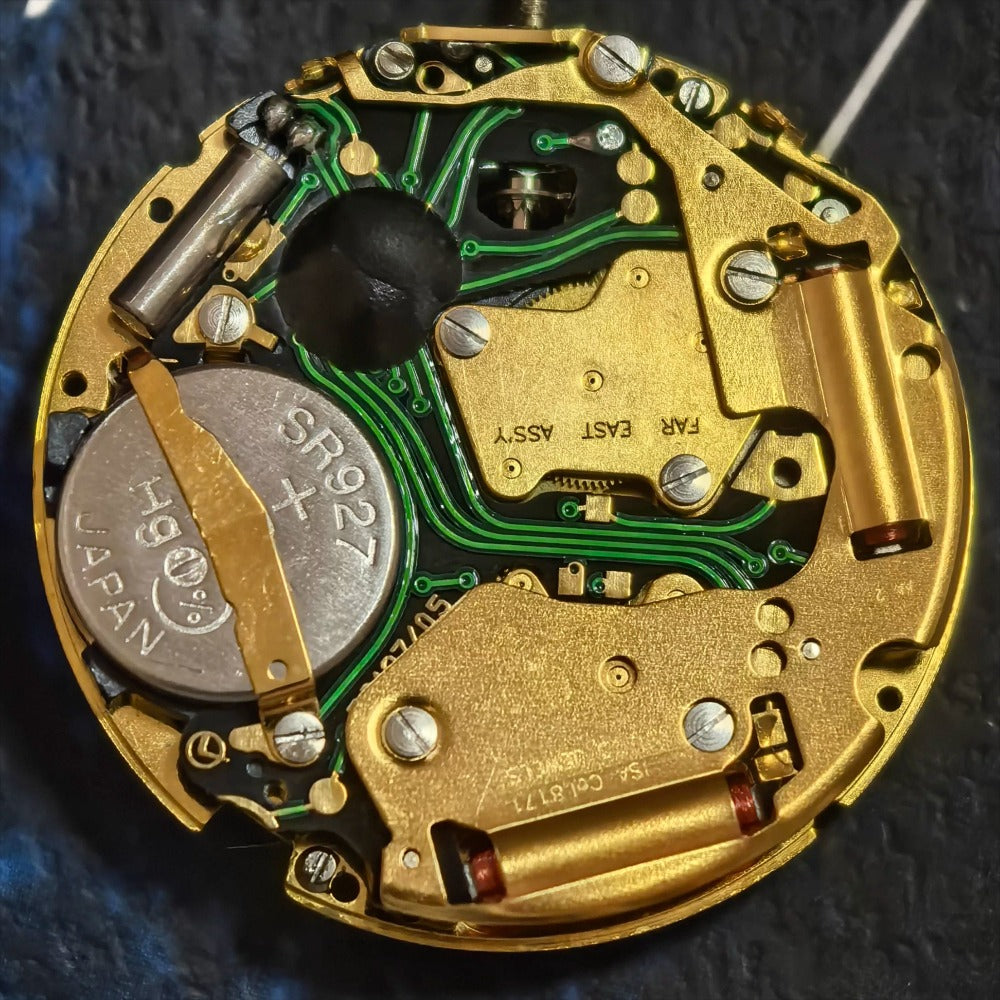 Swiss Made ISA8171 Quartz Movement Golden Movement Watch Part Moonphase