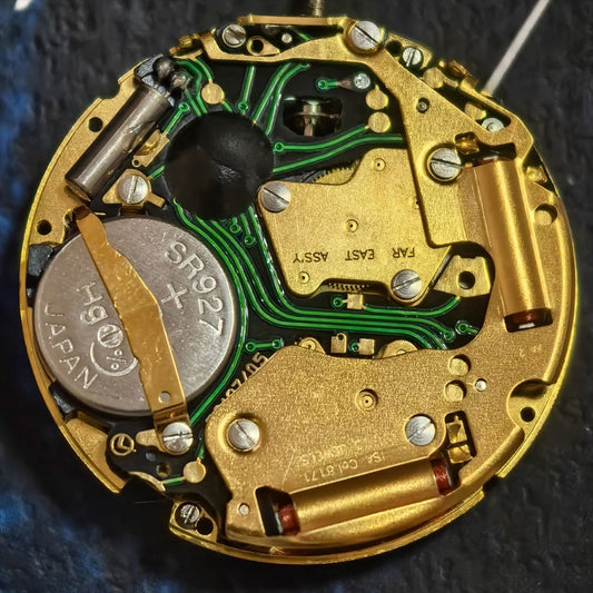 Swiss Made ISA8171 Quartz Movement Golden Movement Watch Part Moonphase