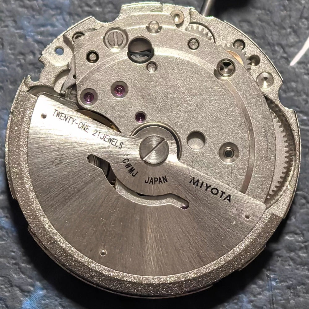 Japan Made Original Miyota 8215 8200 Silver Mechanical Movement Date At 3 White Disk