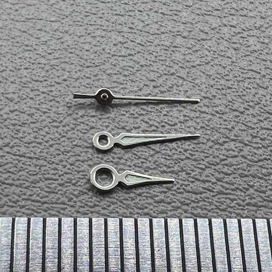 Set of luminous watch hands for Miyota 2035 movement, enhancing visibility and style, pack of 2 sets.