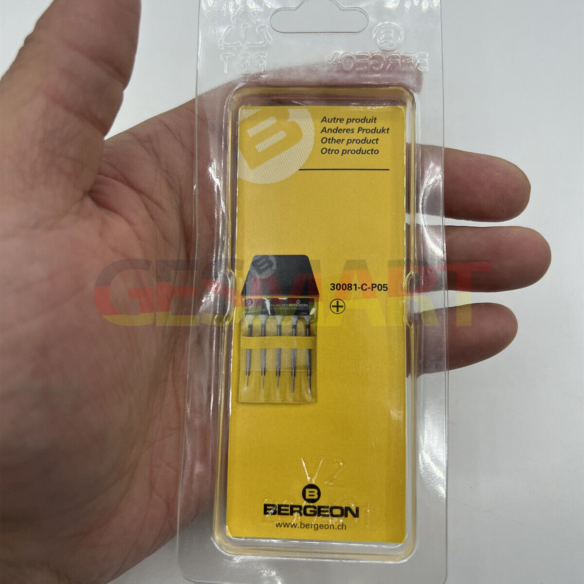 Bergeon 30081-C-150 ergonomic Phillips screwdriver 1.50mm for precise watch accessory repairs