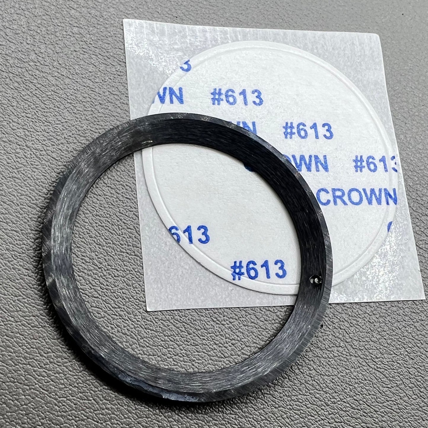 38mm 30.8mm Watch Bezel Insert GMT SUB Black Ceramic Dull Polished