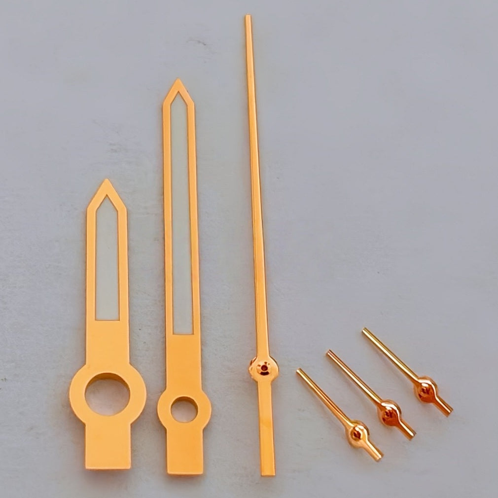 Rose Golden Trim with Lume Watch Hands Fit for ETA/Dandong 7750 Movement M005.0/M005.1