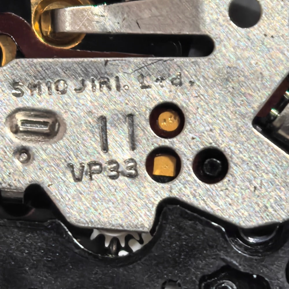 Japan Made VP33 Quartz Movement Date At 6 Moonphase 3 Hands Watch Part