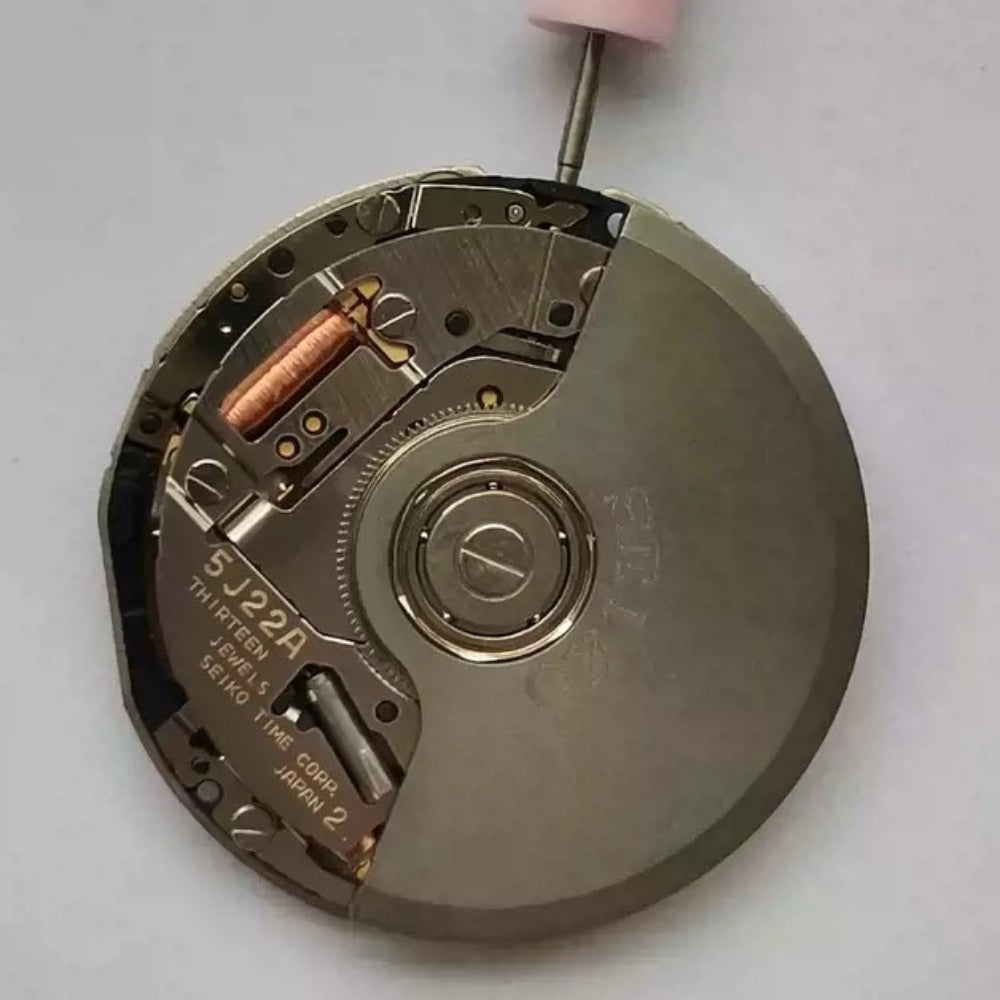 Seiko 5J22A quartz watch part for precise timekeeping, original Japan-made replacement component.