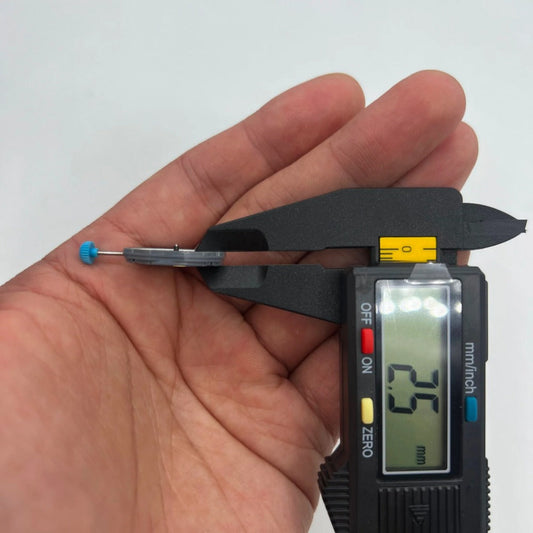 Miyota 6M12 quartz movement with date at 6 o'clock, precise 3-hand design by Miyota Japan