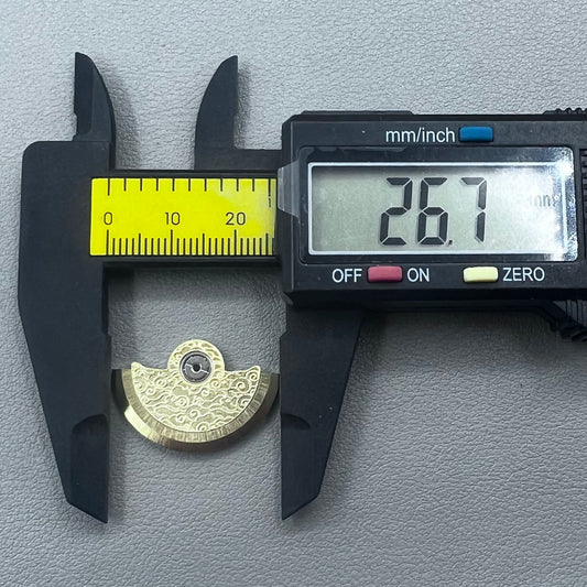 Artistic vintage golden rotor with wave design for NH34 NH35 NH36 NH38 movements.