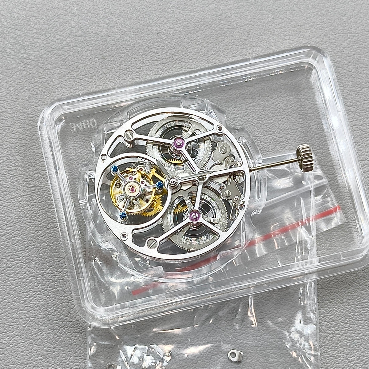 Hangzhou 36K0E Silver Hollow Manual Tourbillon Mechanical Movement 2 Hands