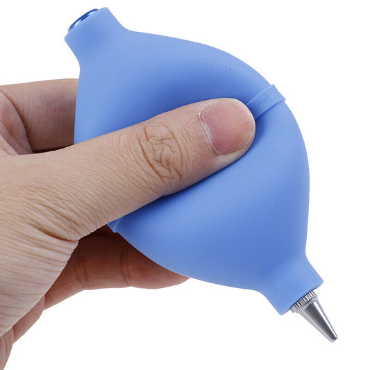 Set of 3 Air Pump Cleaners, rubber dust blowers for precise watch PCB cleaning.