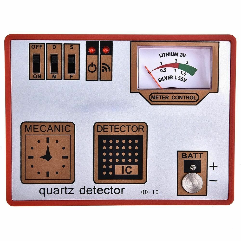 QD-10 Quartz tester, multi-function watch tool for demagnetization and battery check