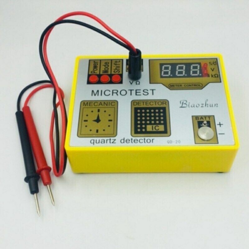 QD-20 Quartz Movement Tester, ideal for precise watch battery and movement diagnostics.