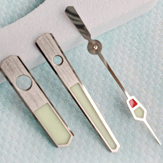 17mm C3 Blue BGW-9 luminous 316 steel watch hands for SKX SBBN NH35A NH36A models