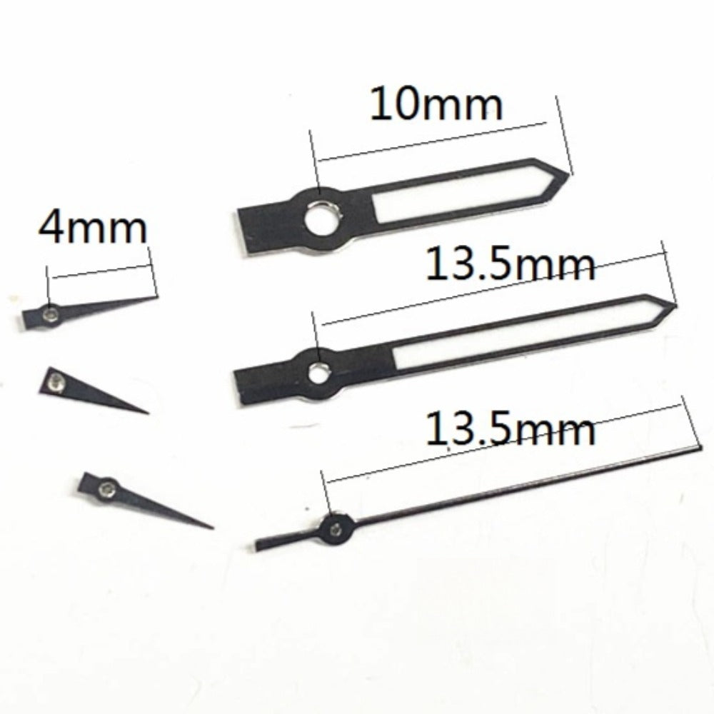 13,5 mm schwarze Zierleiste mit grüner Leuchtmasse für Miyota JS15 Quarzwerk