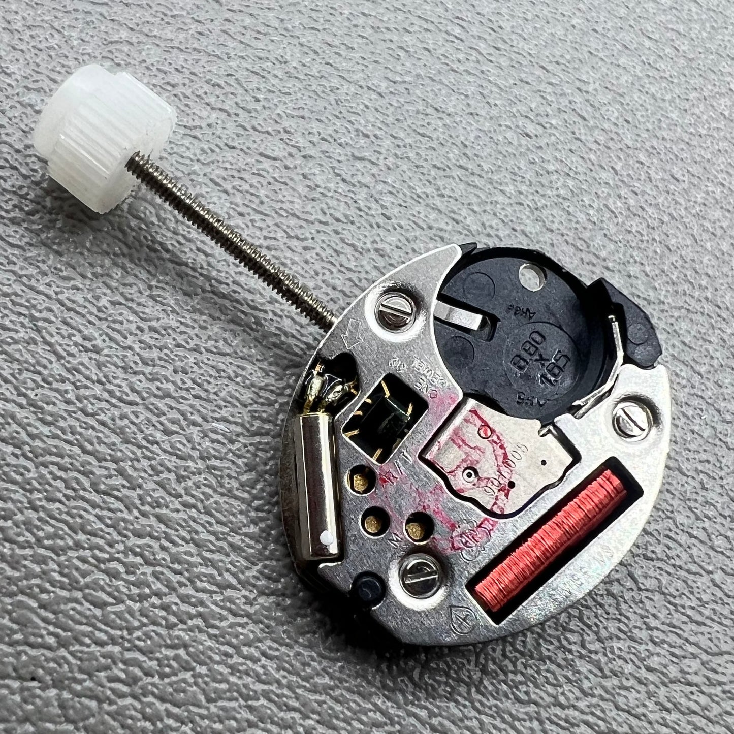 Swiss ETA 901.005 quartz watch movement with 2 hands, precise timekeeping by ETA.