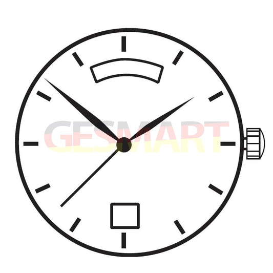 Hattori Epson TMI VJ45 quartz watch movement, precision Japan-made mechanism for accurate timekeeping.