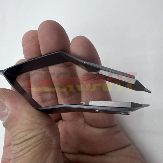 Precision stainless steel 7825 V type watch spring bar tweezers for delicate watch repair tasks.